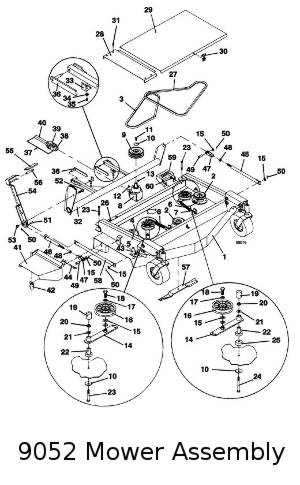 9052 Mower Assembly