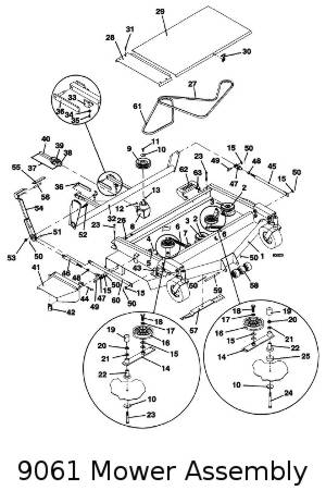 9061 Mower Assembly