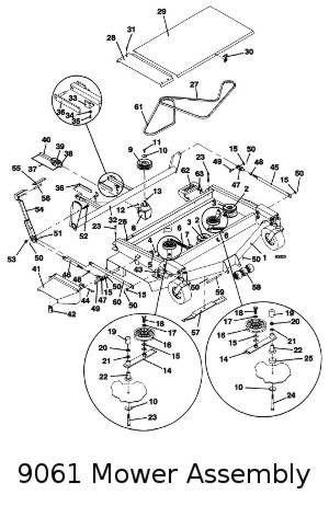 9061 Mower Assembly