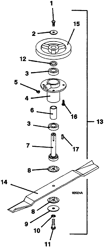 Blade Spindle Assembly