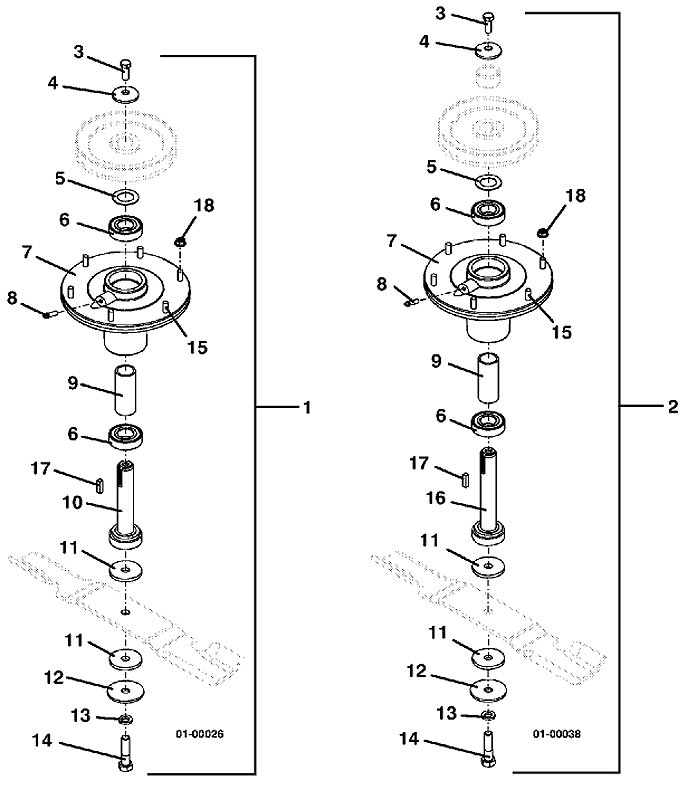 Blade Spindle Assembly