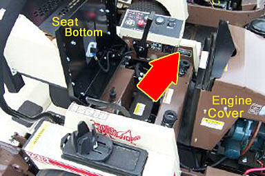 Serial/Model numbers location, Grasshopper Front Mount Tractor