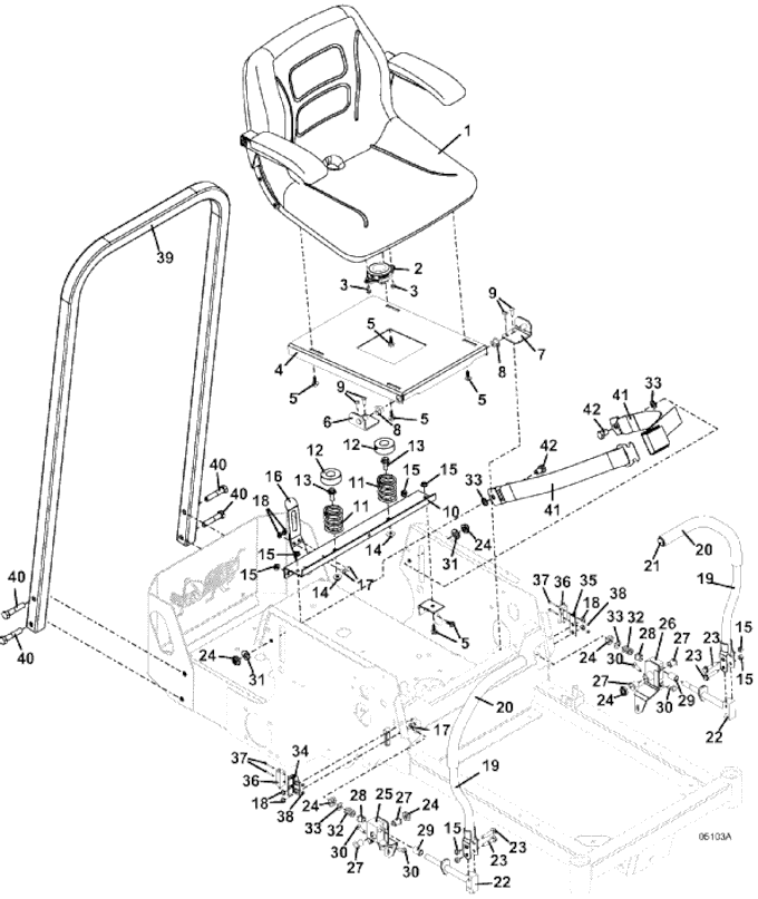 seat and steering assemblies