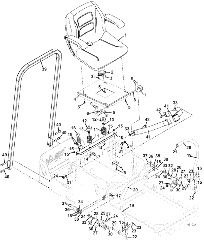 seat and steering assemblies