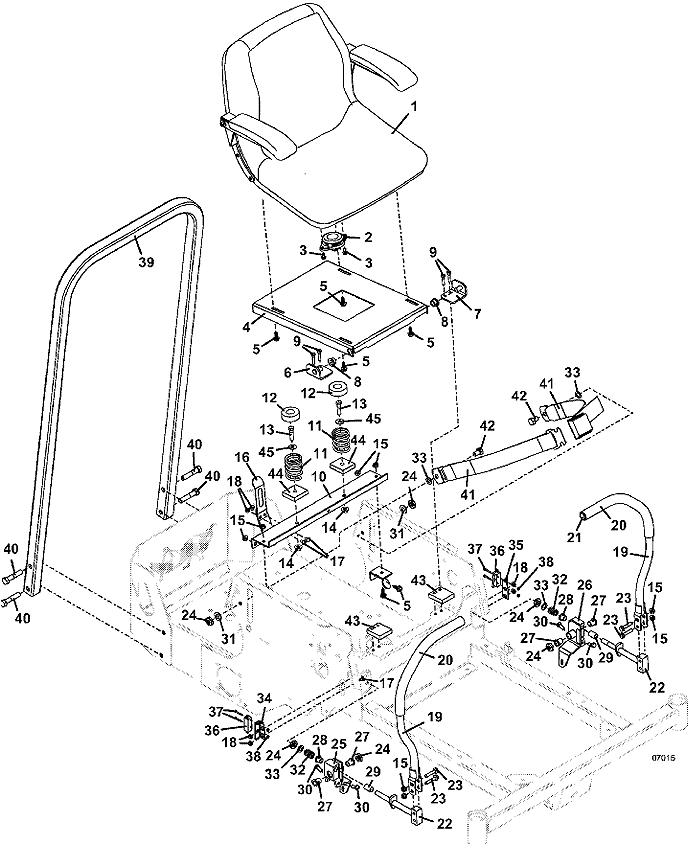 seat and steering assemblies