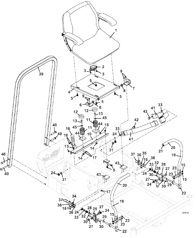 seat and steering assemblies