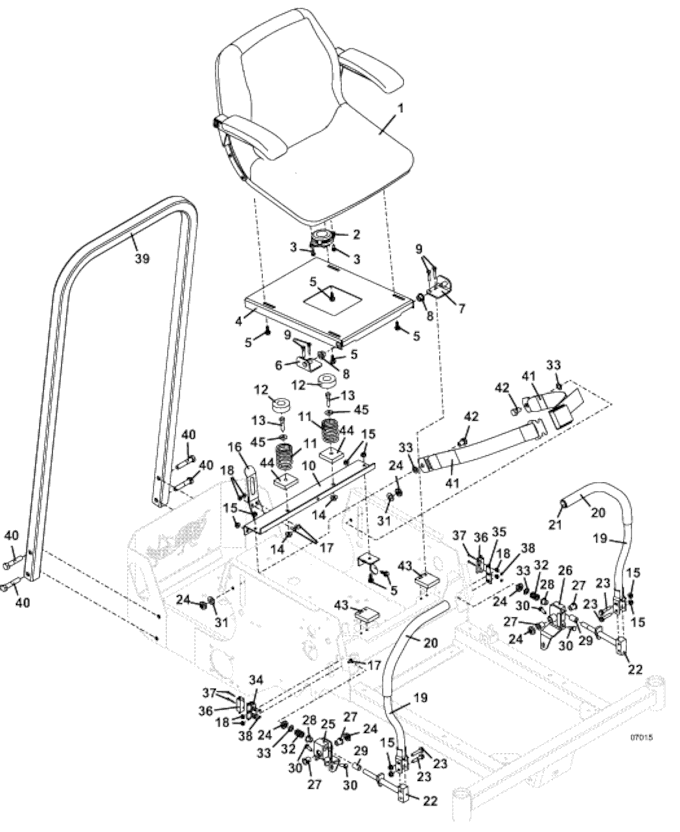 seat and steering assemblies