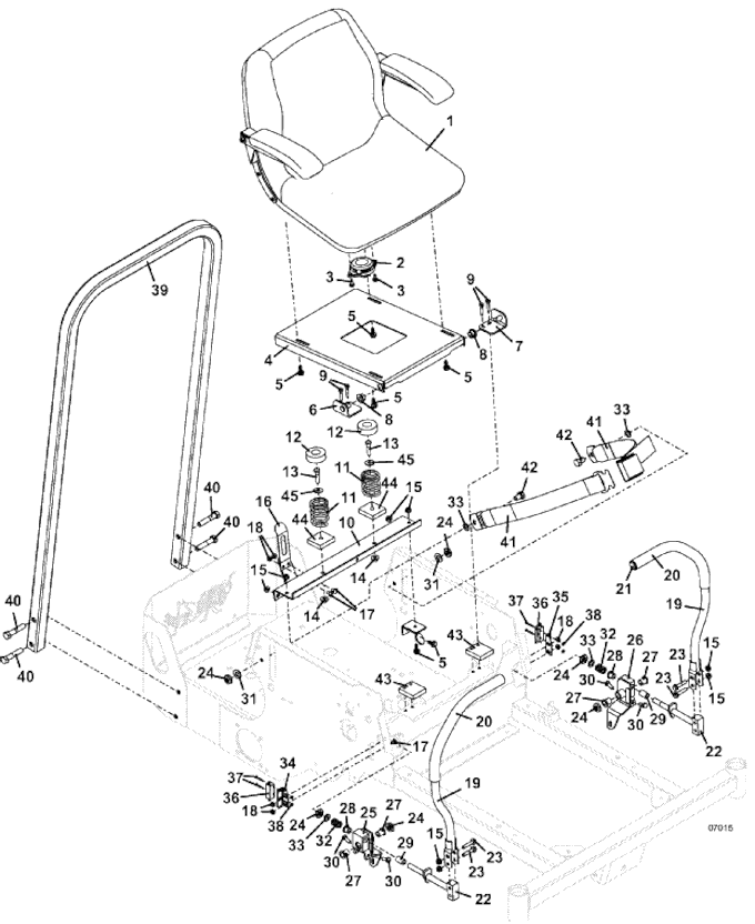 seat and steering assemblies