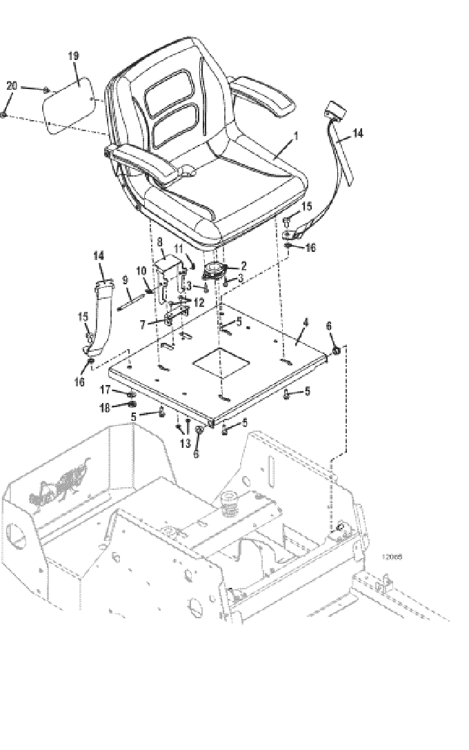 seat and steering assemblies