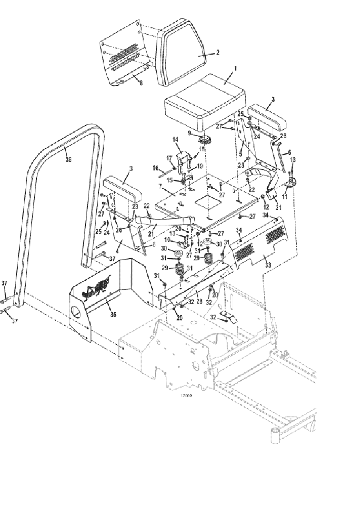 seat and steering assemblies