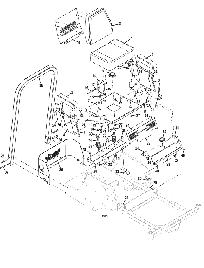 seat and steering assemblies