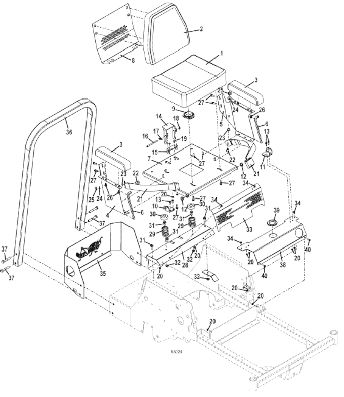 seat and steering assemblies