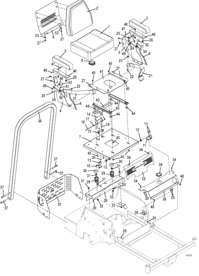 seat and steering assemblies