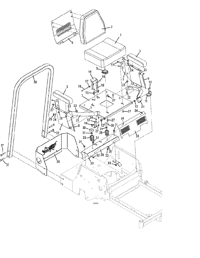 seat and steering assemblies