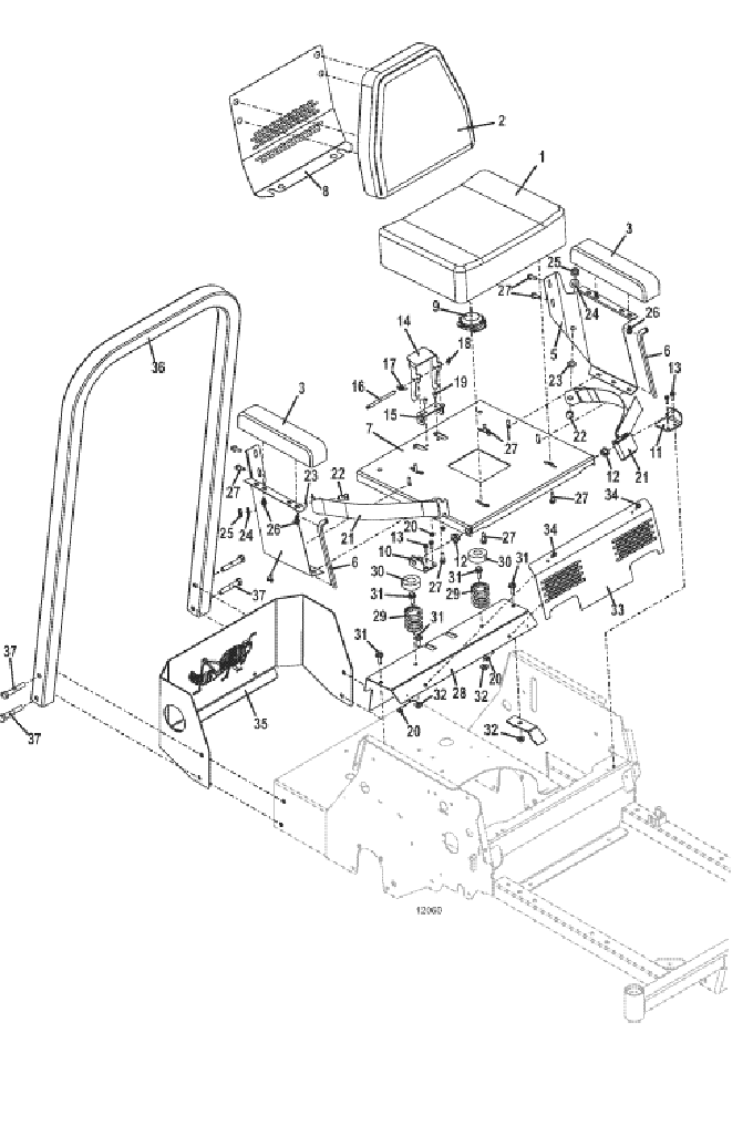 seat and steering assemblies