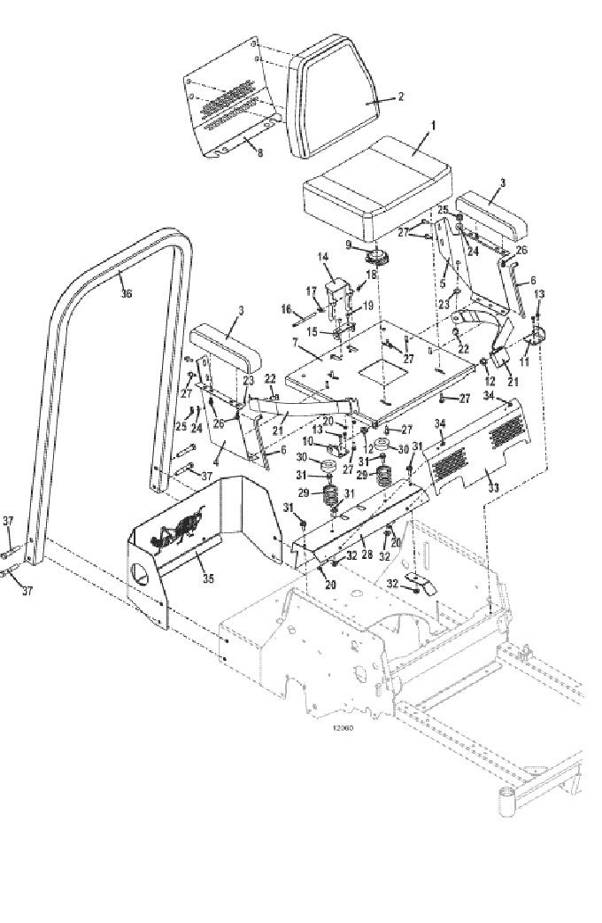 seat and steering assemblies