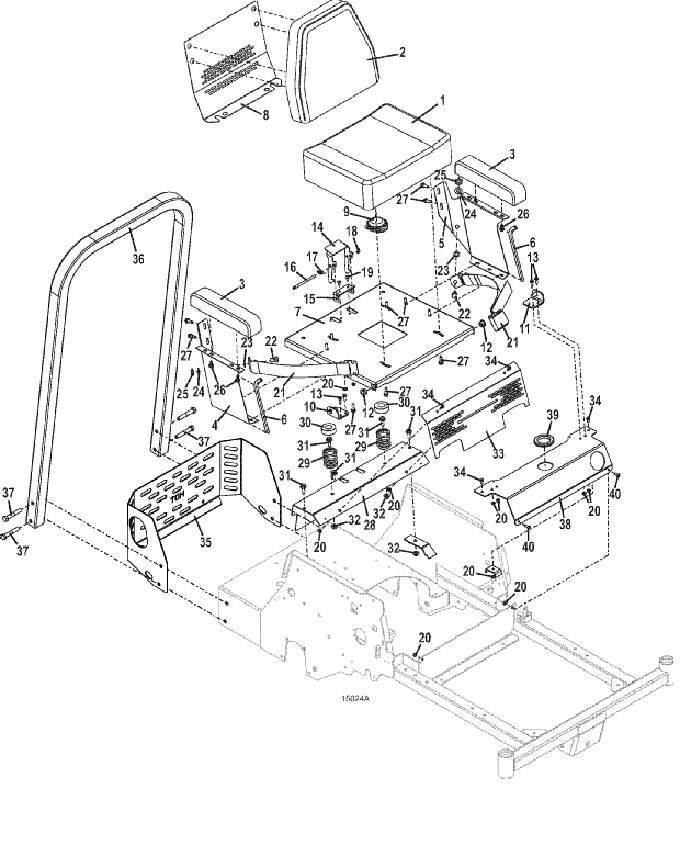 seat and steering assemblies