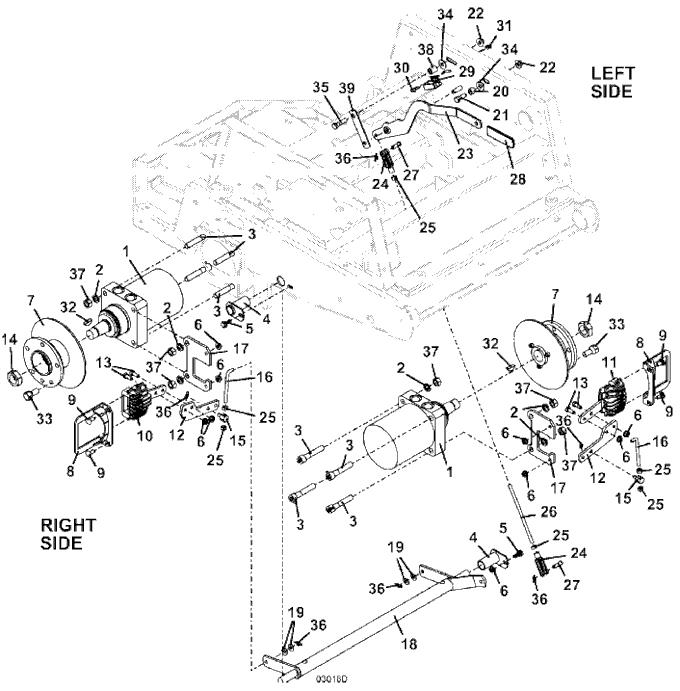 Wheel Motor and Brake Assembly