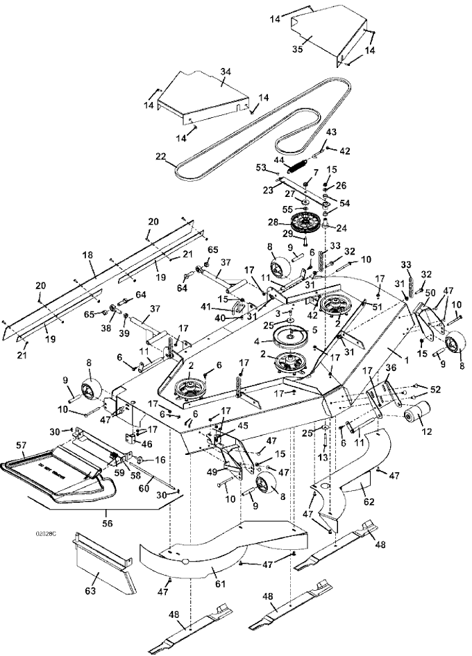 72 Inch Deck Assembly