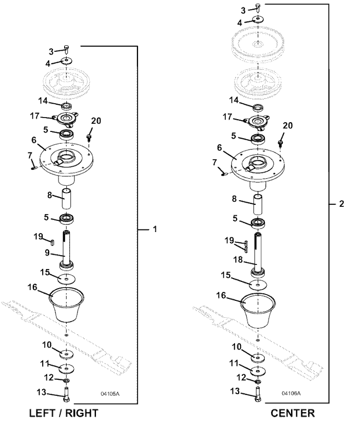 72 Inch Deck Spindles