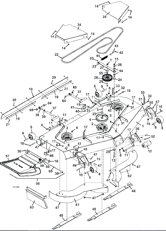 72 Inch Deck Assembly