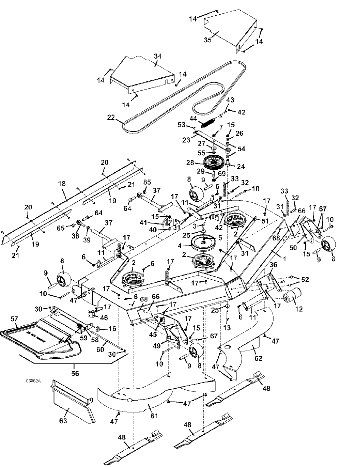 72 Inch Deck Assembly