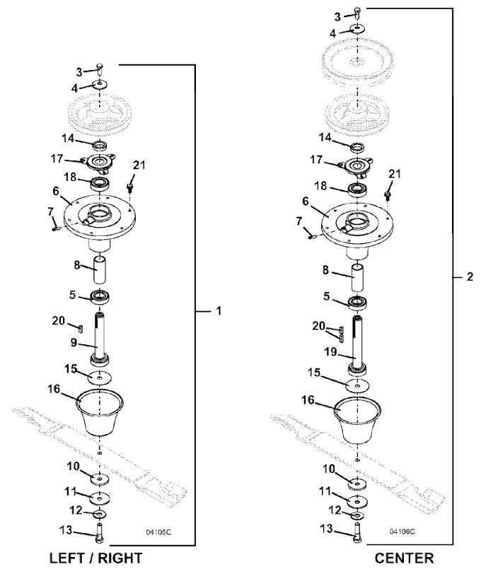 72 Inch Deck Spindles