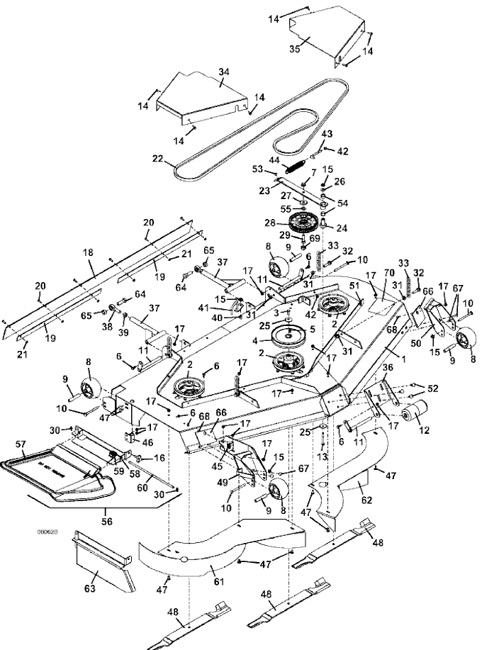 72 Inch Deck Assembly