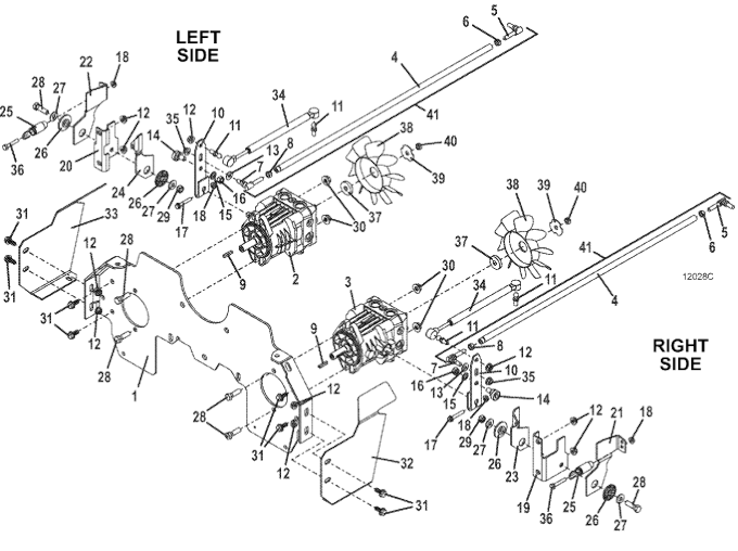 Drive Assembly Continued Breakdown Diagram