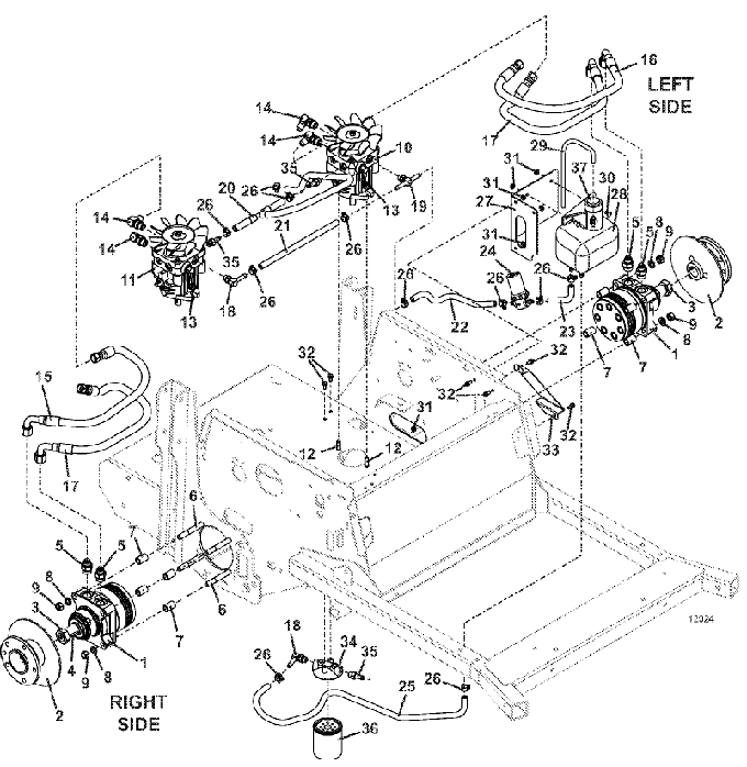 reservoir and hose assembly