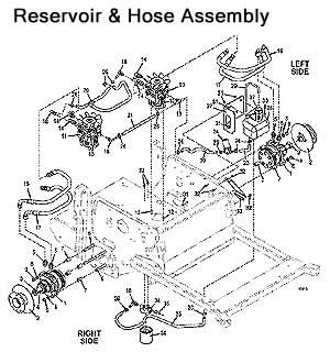 reservoir and hose assembly