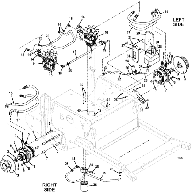 reservoir and hose assembly