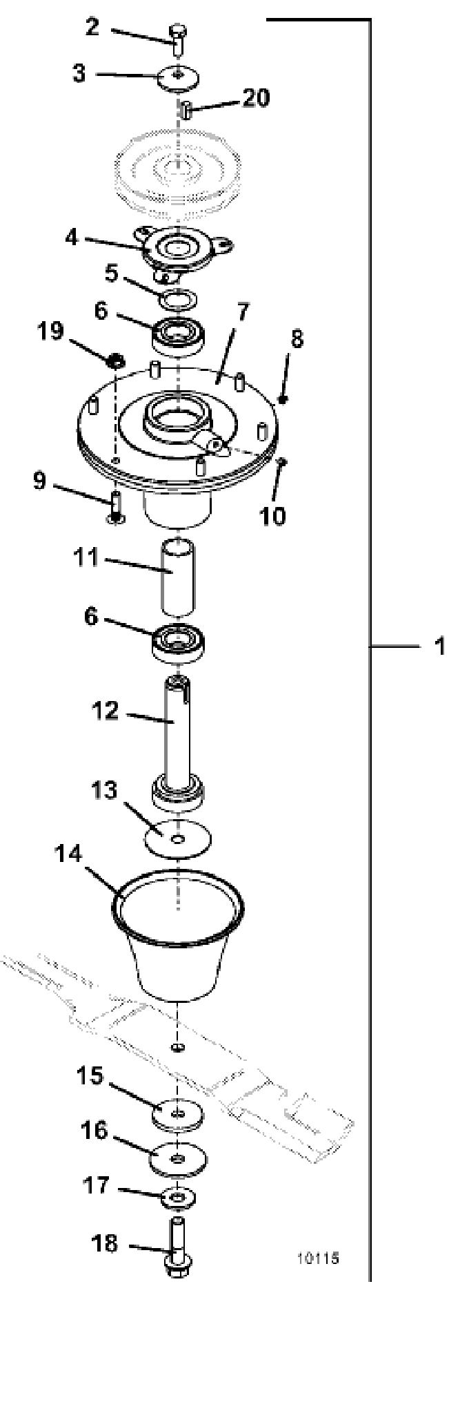 blade spindle assembly