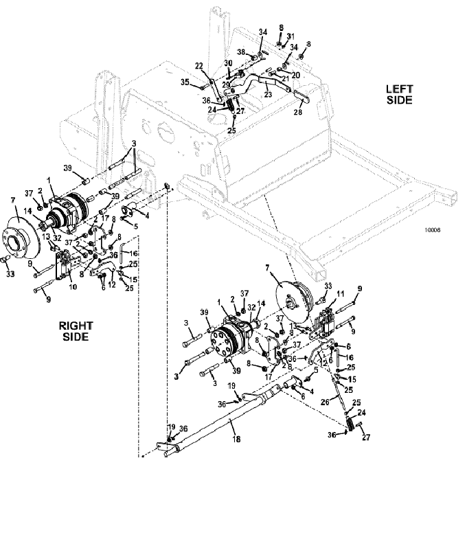 wheel motor and brake assembly