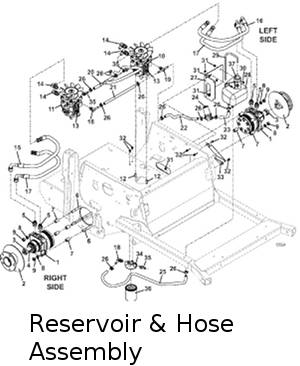 reservoir and hose assembly