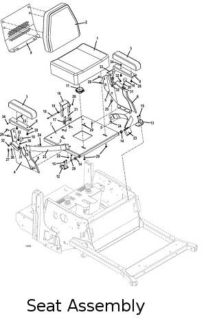 seat and steering assemblies