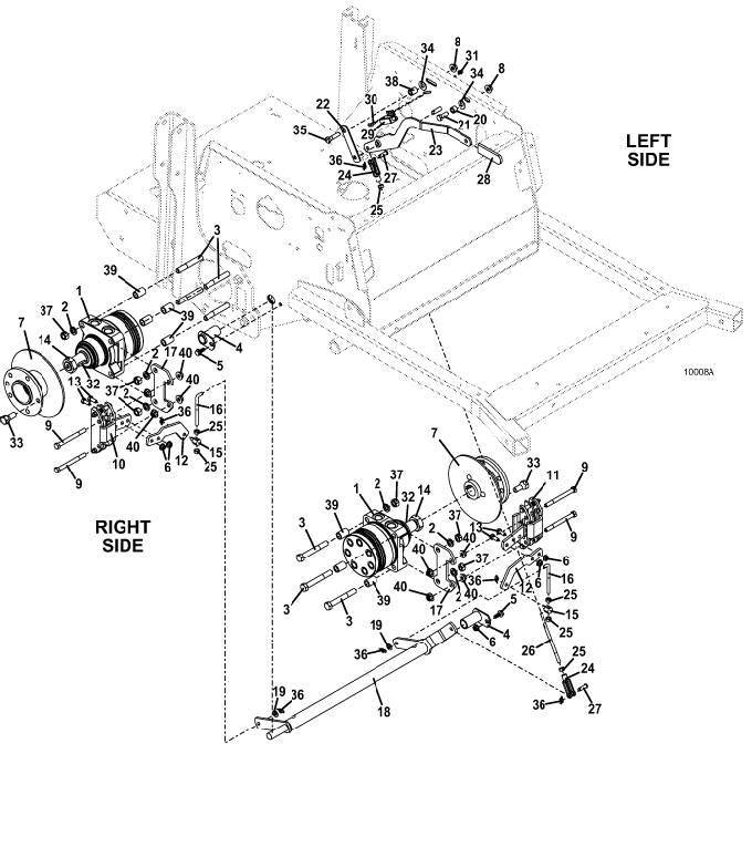 wheel motor and brake assembly