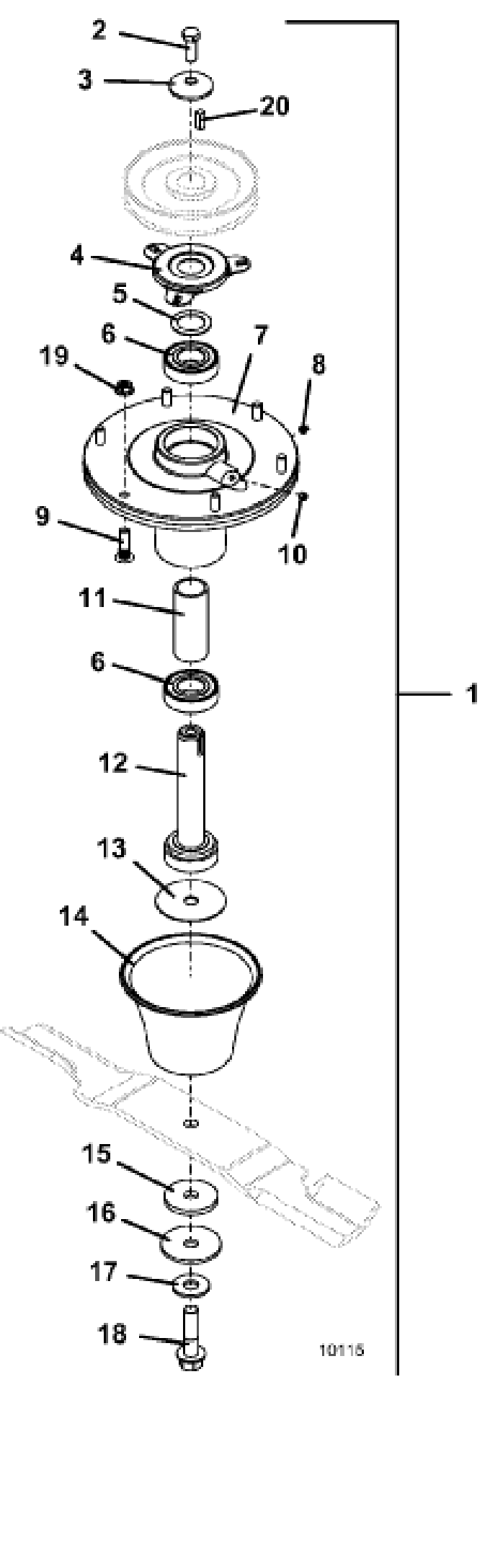 blade spindle assembly