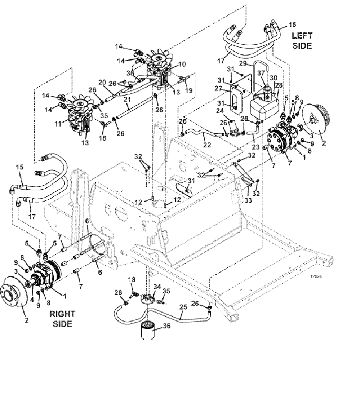 reservoir and hose assembly