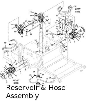 reservoir and hose assembly