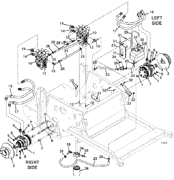 reservoir and hose assembly