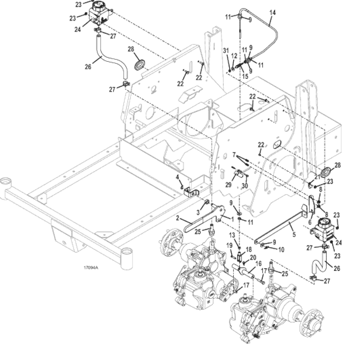 Brake Assembly and Expansion Tanks Diagram