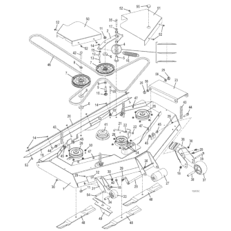 Rear Discharge Deck Assembly 52 Inch