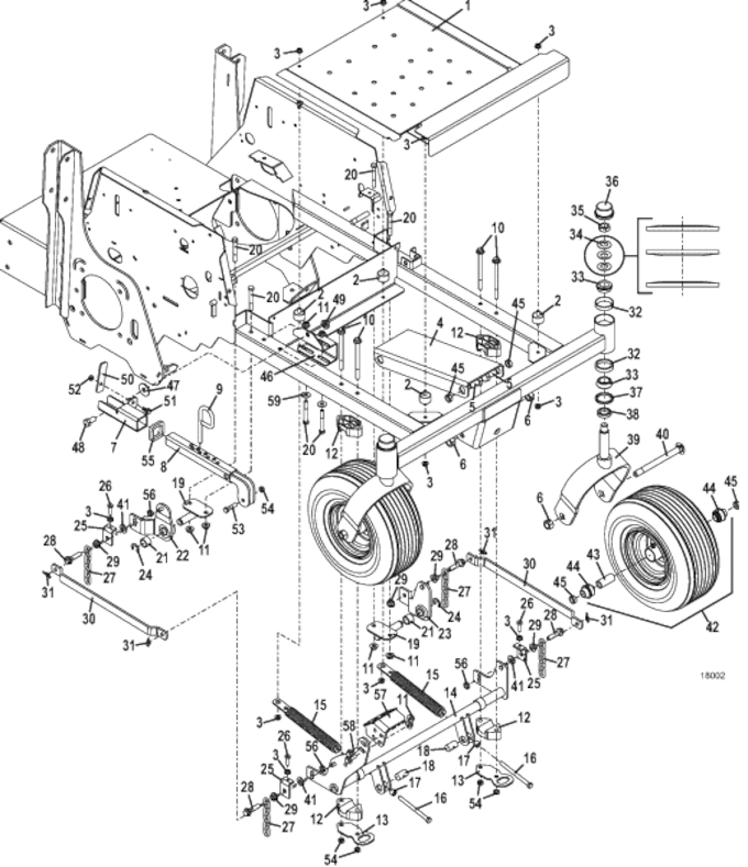 226V-G4 Deck Carrier Assembly Diagram