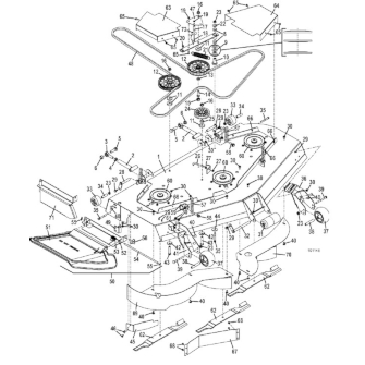 61 Inch Deck Assembly Diagram