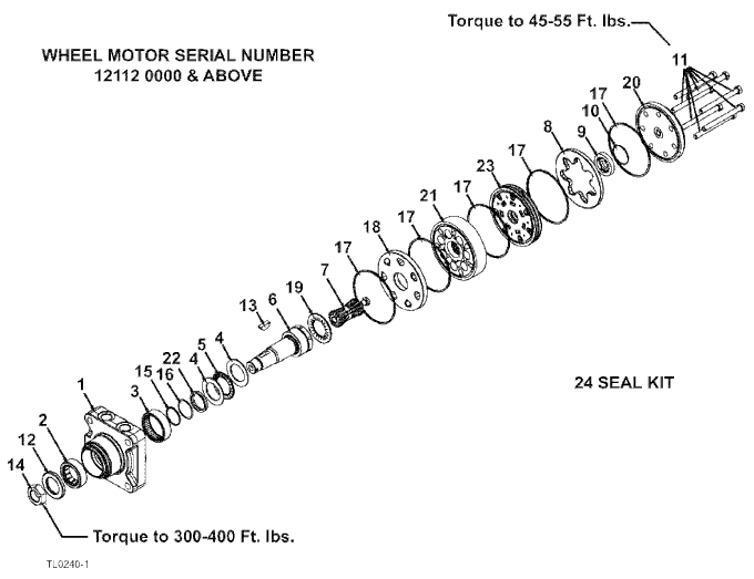 Wheel Motor Breakdown Diagram