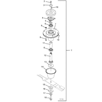 Blade Spindle Assembly Diagram