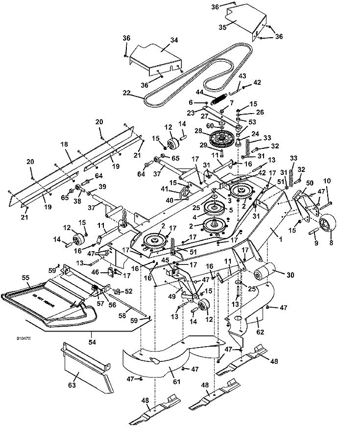 The Mower Shop  Inc 321d 2006 52 Inch Deck Assembly