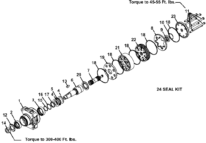 Wheel Motor and Brake Assembly