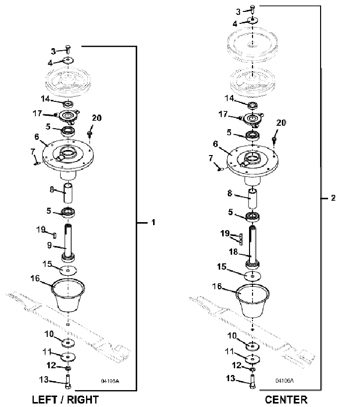 blade spindle m172